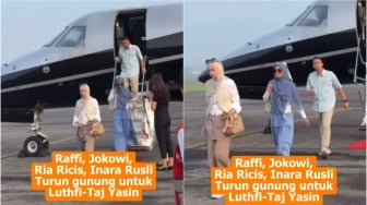 Raffi Ahmad dan Ria Ricis Hadiri Kampanye di Jateng, Netizen: Private Jet Siapa Nih?