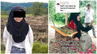 Kebangetan! Makam Nia Kurnia Sari Gadis Penjual Gorengan Kini Malah Dipakai buat Syuting Video Klip