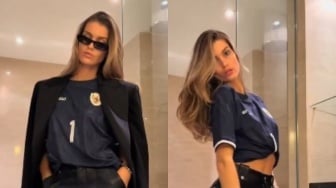 Pakai Jersey Erspo, Penampilan Luna Bijl Kekasih Maarten Paes Jadi Omongan: Super Model!