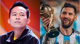 Bangga Indonesia Menang, Denny Cagur DM Lionel Messi: Sini Kita Ajarin Cara Kalahkan Arab Saudi