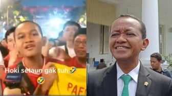 Kembaran Bahlil Lahadalia Girang dapat Jersey Maarten Paes, Netizen: Sama-sama Kuning Golkar..