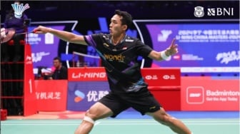 Lolos Semifinal China Masters 2024, Jonatan Christie Dihadang Shi Yu Qi