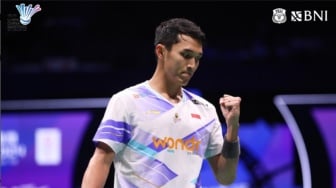 Kalahkan Shi Yu Qi, Jonatan Christie Segel Tiket Final China Masters 2024