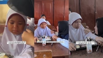 Viral Bocah SD Rela Tak Santap Menu Makan Siang Gratis Demi Ibunya, Alasan di Baliknya Bikin Mewek