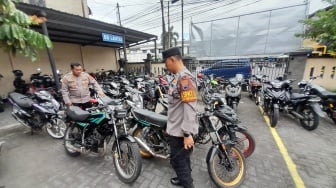 Kapok! Nekat Beraksi, Polsek Kartasura Tahan Motor Balap Liar dan Knalpot Brong Selama 1 Bulan