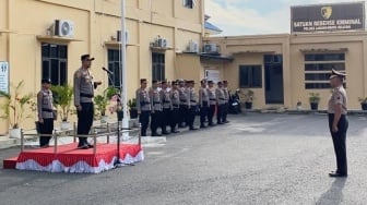 Kapolres Labusel Lantik Kenaikan Pangkat Pengabdian Kompol Ahyat