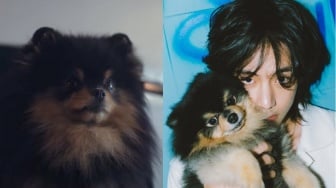 V BTS Bagikan Kabar Duka Kematian Sang Anjing Peliharaan di Instagram