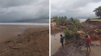 Penampakan Pantai Wonogoro Malang Terbaru, Porak-poranda Usai Dihantam Banjir