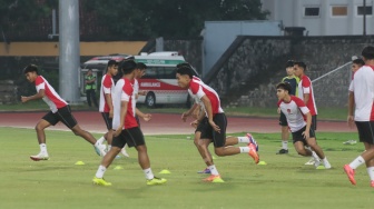 Potret Antusiasme Skuad Timnas Indonesia Jalani Official Training di Solo