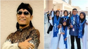 Penjual Es Teh Sunhaji Sekeluarga Sudah Sampai di Tanah Suci, Tebar Senyum Usai Dibayari Umrah Gus Miftah