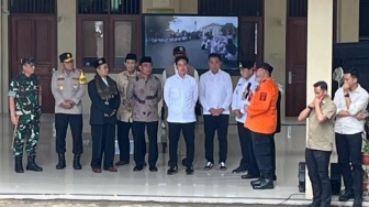 Selain Sosialisasi Makan Bergizi Gratis, Wapres Saksikan Simulasi Gempa oleh Ratusan Santri di Bogor