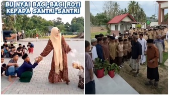 Istri Gus Miftah Bagi Roti ke Santri yang Berjongkok, Publik Bandingkan dengan Riza Basalamah