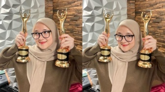 Pamer Sabet Piala AMI Awards 2024, Nissa Sabyan Terciduk Tak Pakai Cincin Kawin