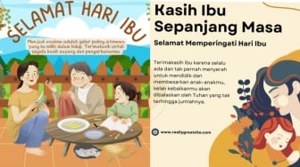 40 Gambar Ucapan Hari Ibu yang Menyentuh, Desain Menarik