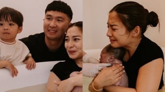 4 Potret Nikita Willy Melahirkan Anak Kedua dengan Metode Water Birth