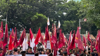 Geruduk Gedung KPK, Massa Mahasiswa Tuntut Penangkapan Harun Masiku