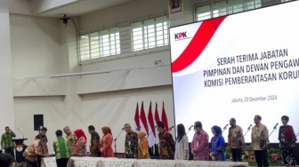 Momen Penandatanganan Pakta Integritas oleh Pimpinan KPK 2024-2029