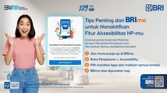 Cara Menonaktifkan Aksesibilitas di Smartphone, Akses Mobile Banking BRImo Jadi Makin Mudah dan Terlindungi