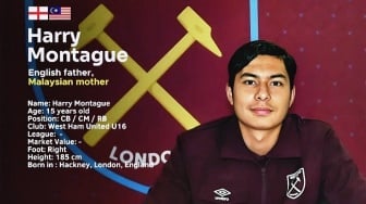 Siapa Harry Montague? Pemain Keturunan Malaysia di West Ham United