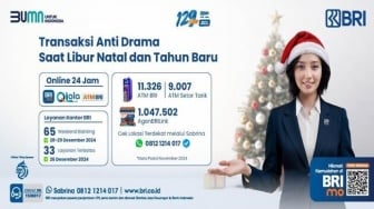 Sejumlah Layanan Perbankan BRI Bisa Dilakukan Selama Libur Natal 2024, Ini Info Lengkapnya