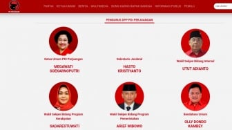 Kini Tersangka KPK, Foto Hasto Kristiyanto 'Anak Emas' Megawati Menghilang dari Laman PDIP