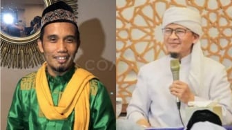 Pendidikan Aa Gym Vs Ustaz Maulana, Aksinya di Jalanan Bak Langit Bumi