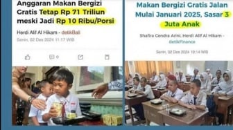 Cek Fakta: Jatah Per Porsi Dipangkas, Anggaran Makan Siang Bergizi Tetap Rp71 T