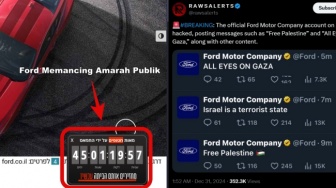 Situs Ford Israel Serukan Pembebasan Sandera Hamas, Akun X-nya Dibobol: Free Palestine!