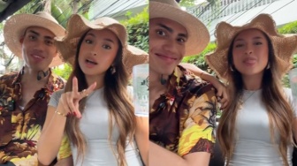 Makin Dekat, Jennifer Coppen Santai Berbagi Gigitan Timun dengan Aisar Khaled dan Kamari