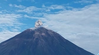 Gunung Semeru Batuk Abu, Warga Trauma Erupsi Besar Terulang