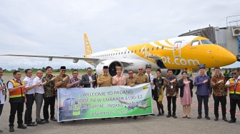 Penerbangan Padang-Singapura 3 Kali Seminggu, Scoot Airlines Optimis dengan Potensi Wisata Sumbar