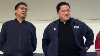 Netizen Soroti Momen Erick Thohir Bareng Bung Towel: Gara-gara Ini STY Dipecat