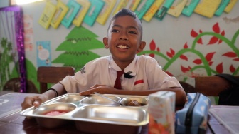 Makan Bergizi Gratis di Boyolali, Orang Tua: Anak Lebih Senang Makan Bersama di Sekolah