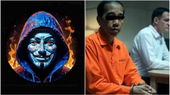 Hacker Anonymous Unggah Editan Jokowi Pakai Baju Oranye, Netizen Duga Bakal Bongkar Dugaan Korupsi?