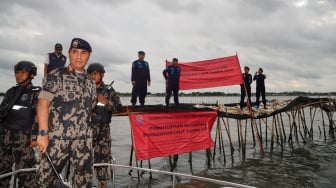 Usai Viral, KKP Setop Pemagaran Laut Ilegal di Tangerang Gegara Rusak Ekosistem