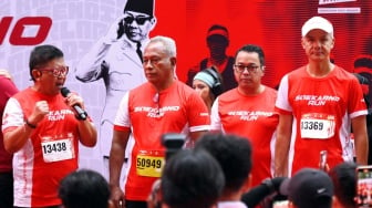 Ngaku Puas karena Bisa Finish, Hasto PDIP Curhat Kurang Fit Ikut Soekarno Run di GBK, Kenapa?