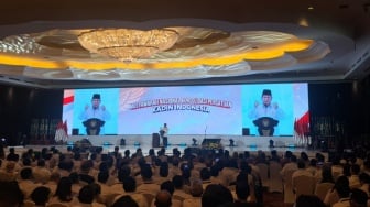 Di Depan Pengusaha Kadin, Prabowo Ingatkan Jangan Bersaing Secara Mematikan