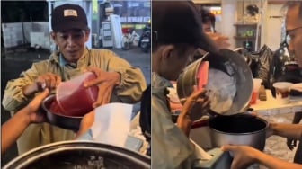 Viral Tukang Bubur Sedekahkan Dagangan ke Masjid: Sedekah Tak Membuat Rugi