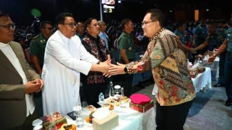 Hadiri Peringatan Natal Bersama TNI-Polri dan Masyarakat, Pj Gubernur Adhy: Cinta Kasih dan Perdamaian dalam Keberagaman