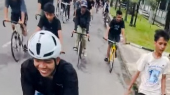 Gowes Malam Hari di Padang, Dukung Zero Tawuran dan Balap Liar!