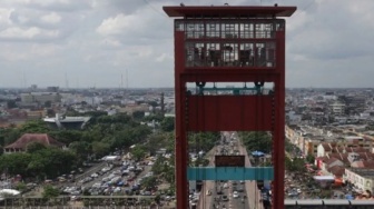 Menara Ampera Jadi Destinasi Wisata Baru, Pemandangan Kota dari Ketinggian