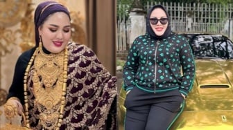 Kini Pakai Baju Tahanan, Penampilan Mira Hayati Pakai Baju Full Emas dan Perhiasan Emas Tuai Cibiran