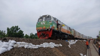 Jalur Kereta di Grobogan Mulai Pulih, Perjalanan KA di Semarang Berangsur Normal