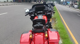Viral Harley Davidson Kecelakaan Lawan Emak-emak Saat Hendak Putar Balik di Ringroad Selatan