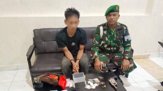 TNI Tangkap Pengedar Narkoba Bersenpi Rakitan di Sergai