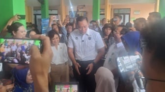 AHY Sambangi Puskesmas Beji Depok, Pantau Kegiatan Cek Kesehatan Gratis