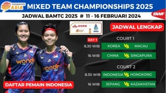 Jadwal Laga Hari Pertama Fase Grup di BAMTC 2025, Ada Tim Indonesia!