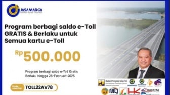 Cek Fakta: Program Saldo E-Toll Gratis Rp500.000