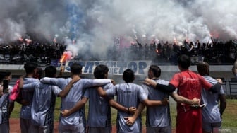 Persija vs Persib, Bobotoh Padati Latihan Maung Bandung di GBLA