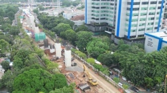 Progres Proyek LRT Jakarta Fase 1B Telah Capai 47,13 Persen